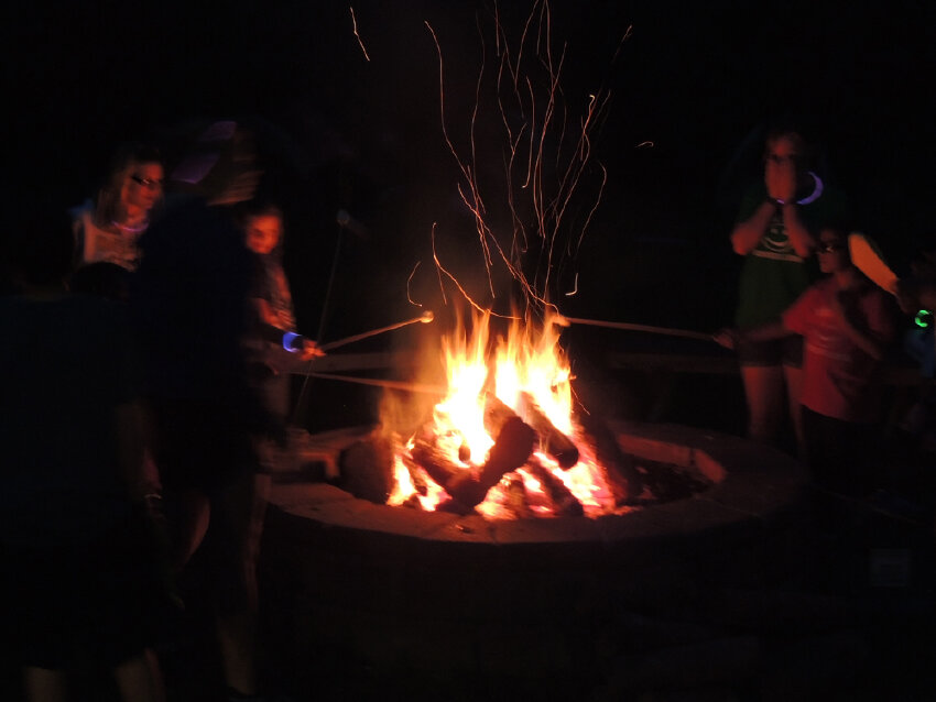 Roasting Marshmallows at Night