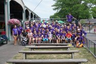 Whole camp photo at seabreeze. Thanks Vision Automotive and Time Warner Cable for our favorite field trip!