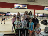 Campers and Counselors at the bowling alley