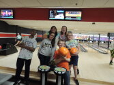 Campers and Counselors at the bowling alley