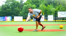 Kickball pitch
