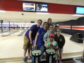 Campers and Counselors at the bowling alley